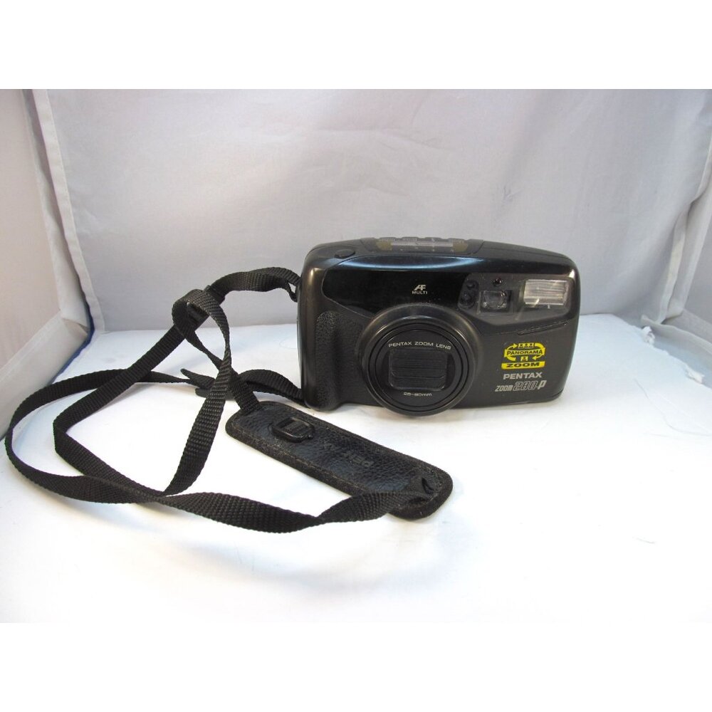 Pentax Panorama Zoom 280P 35mm Film Camera with Strap - Untested AS IS
